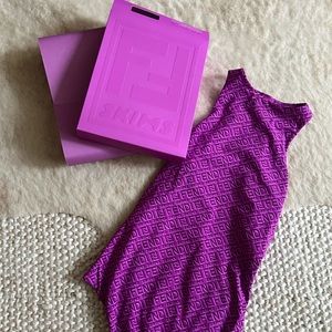 NEW Fendi x Skims purple bodysuit Colorado tank